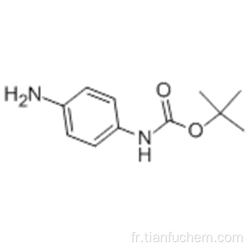 Acide carbamique, ester N- (4-aminophényl) -, 1,1-diméthyléthylique N ° CAS: 71026-66-9 Structure moléculaire: Structure moléculaire de 71026-66-9 (Acide carbamique, N- (4-aminophényl)) , 1,1-dimethylethyl ester) Formule: C11H16N2O2 Poids Moléculaire: 208